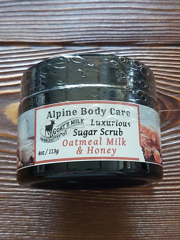 Oatmeal Milk & Honey Sugar Scrub for wholesale by Alpine Body Care