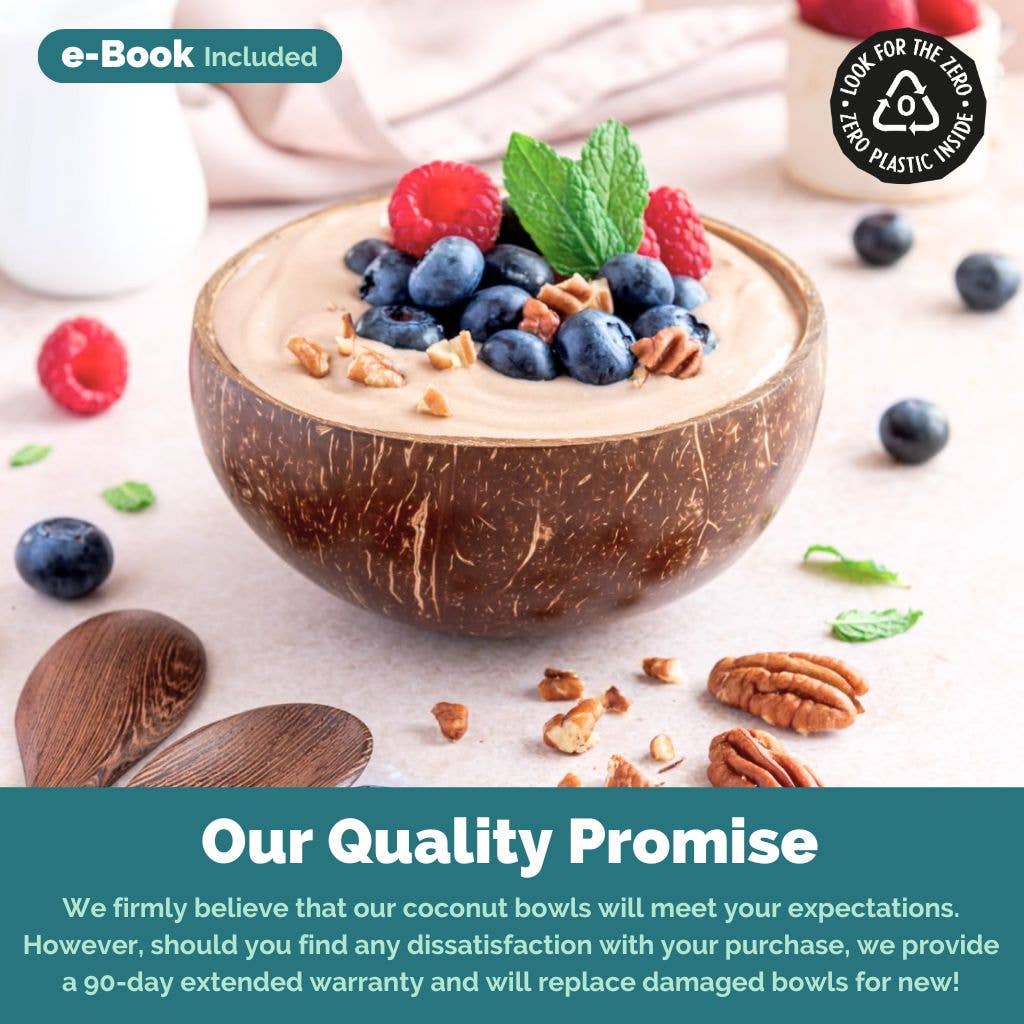 Jungle Culture – Engroshandel Skål – Kokosnøddeskål med ske - klassisk stil2