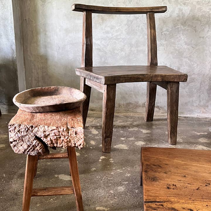 Office Objets – wholesale Chair – Large chair or armchair in antique teak H84 L6092