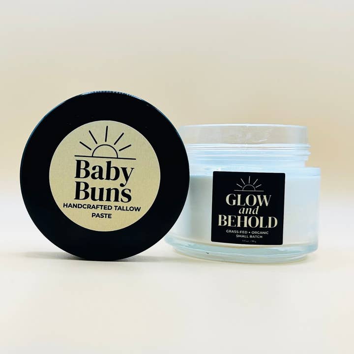 Pasta para Pañales Baby Buns: 100% Orgánica, EO de Manzanilla para venta al por mayor de Glow and Behold Tallow Lotions and Balms