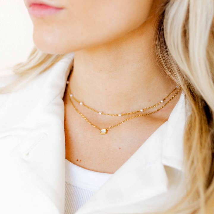 LINNY CO - Wholesale Pendant/Charm Necklace - Necklace - Dabney Pearl18