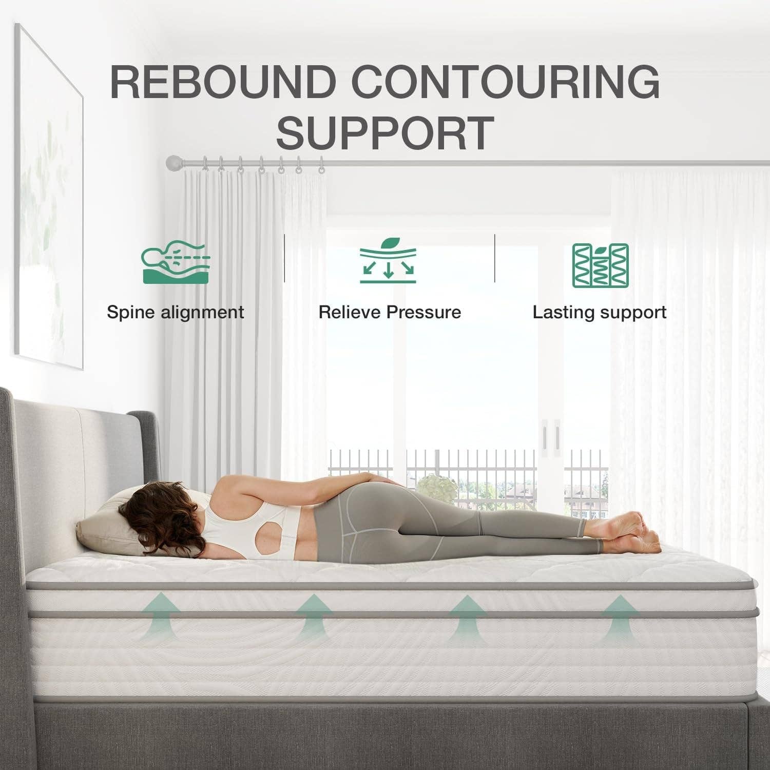 ShipItFurniture - Wholesale Bed - 10 Inch Twin Hybrid Mattress for Ultimate Comfort Support2