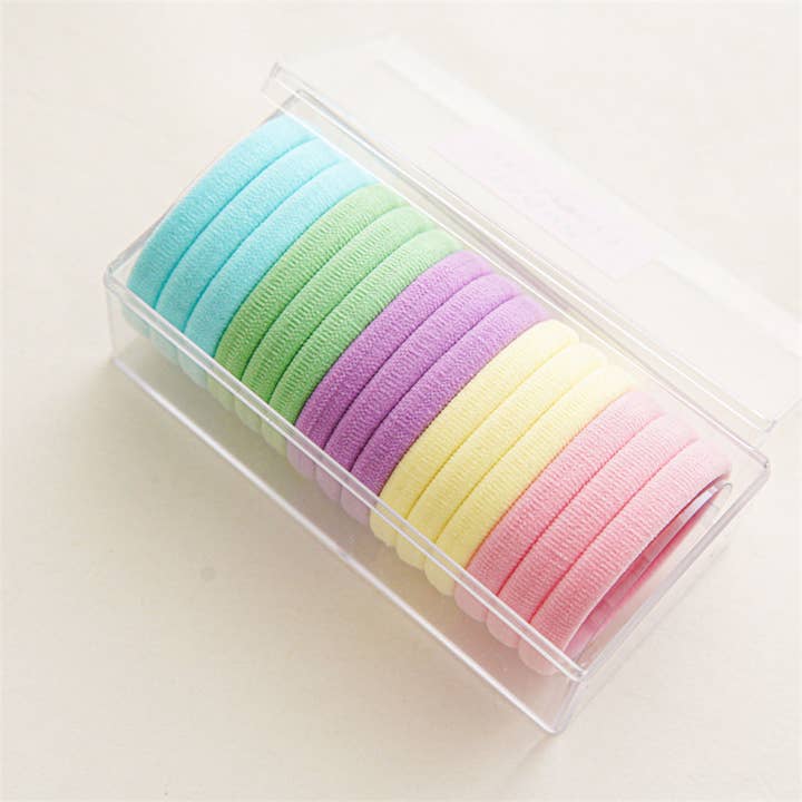 ACCITY - Wholesale Hair Tie - 15PCS/BOX SUPER STRETCHY ELASTIC HAIR TIES_CWAHA03353