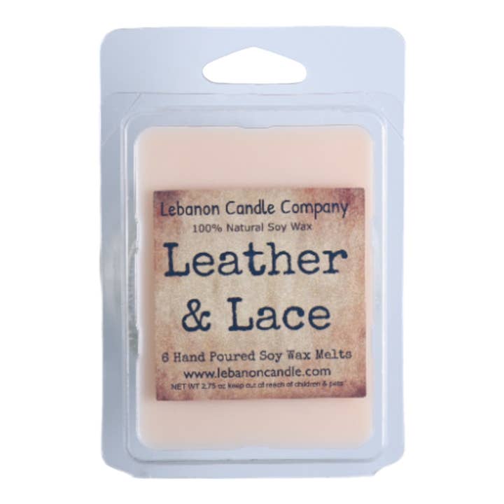 Leather & Lace Wax Melt for wholesale by Lebanon Candle Company