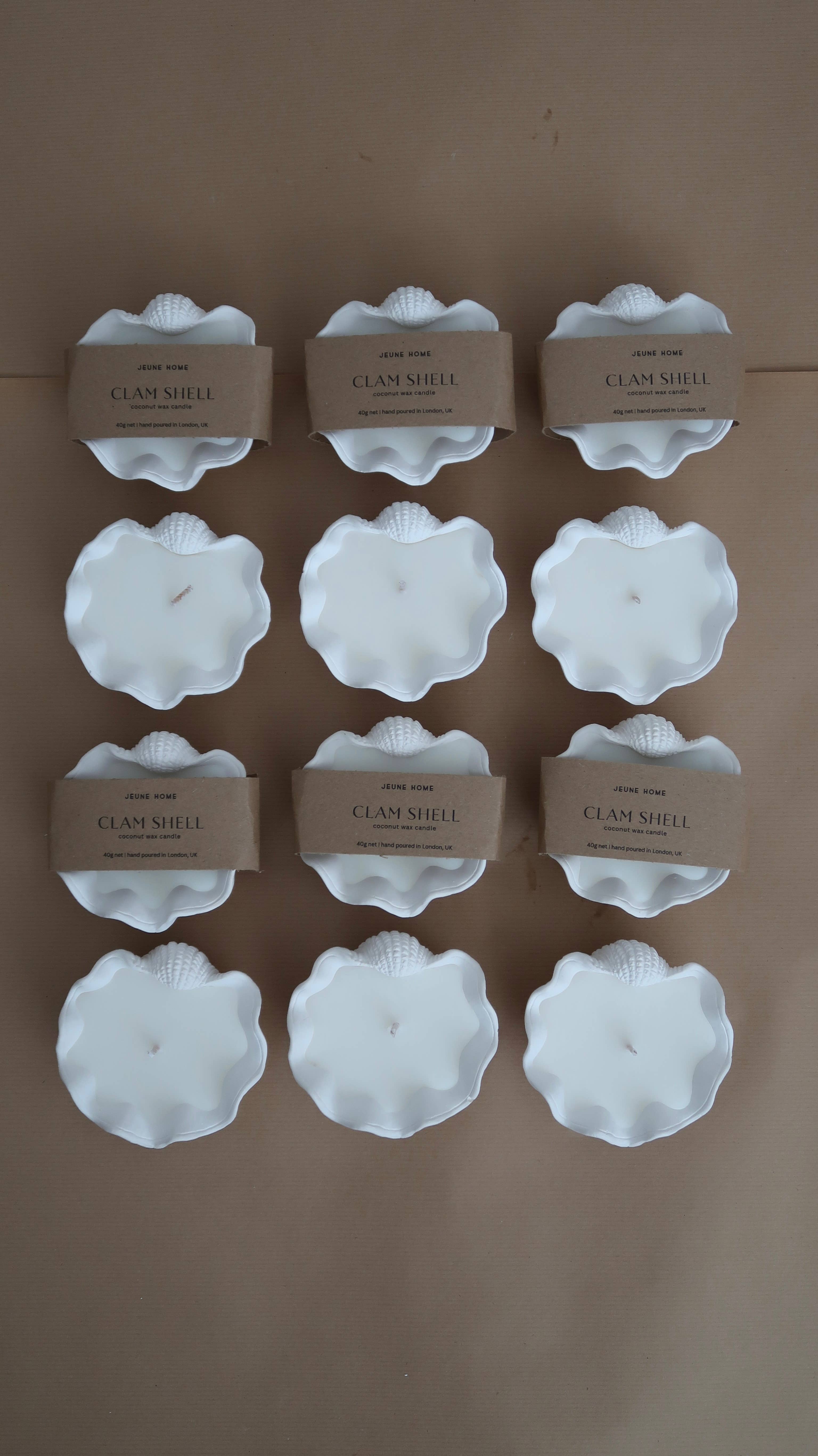 Jeune Home - Wholesale Jar/Filled Candle - Mini clam shell - custom scented candle | Summer candle 10