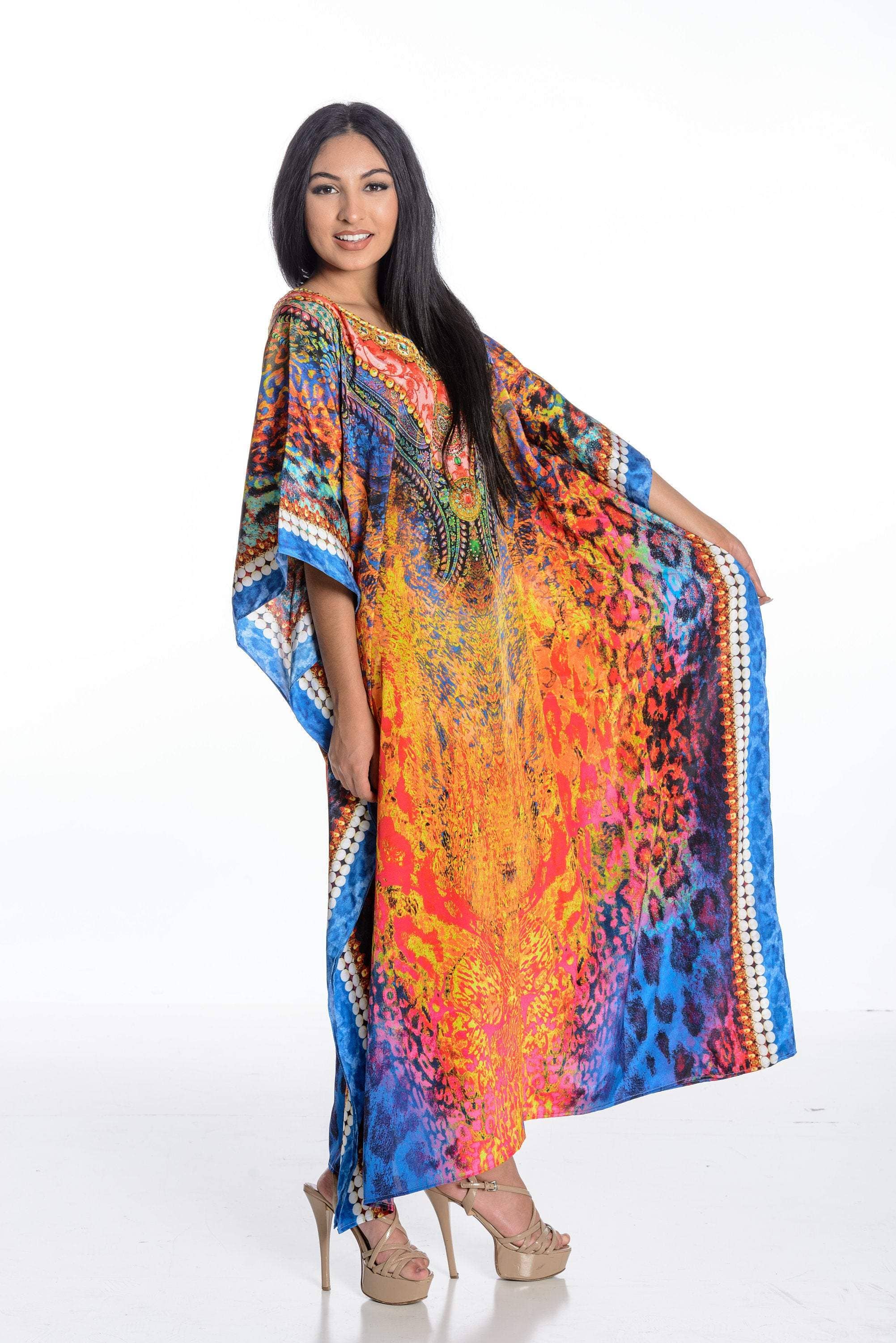 bohemian caftan dress