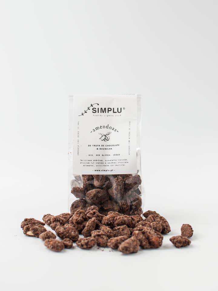 ALMONDS/chocolate vanilla truffle 100g for wholesale by Simplu