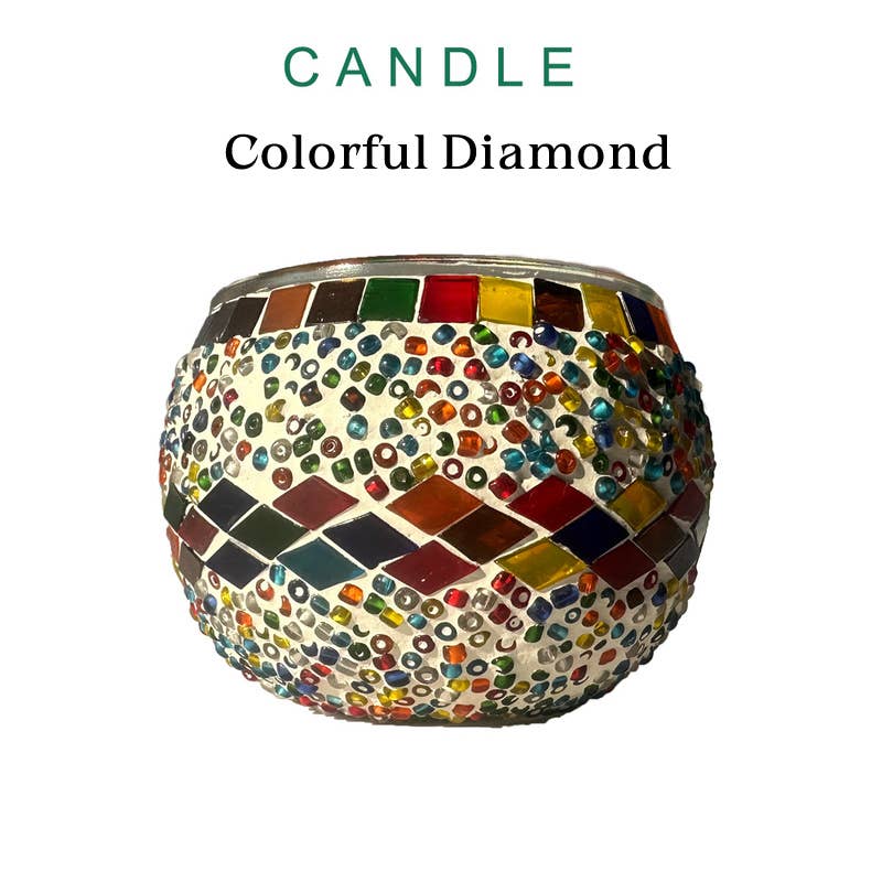 Gypsy Soul - Wholesale DIY Craft Kit - DIY Turkish Mosaic Candle Holder Kit 7