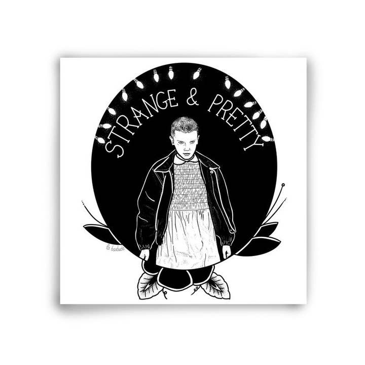 Strange And Pretty Sticker for wholesale by La Barbuda - No U.S. custom fees