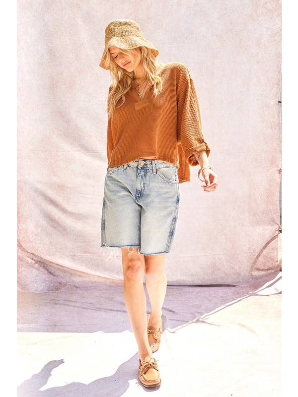 ILLA ILLA - Wholesale Gebreide top - Dames - Gebreide top met wafel12