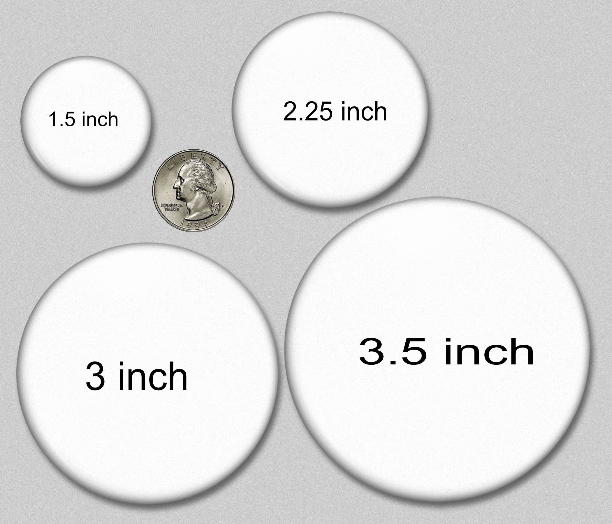 Design Time Gifts - Wholesale Lapel Pin/Button - Add a custom design to this pinback button 2.25 inch1