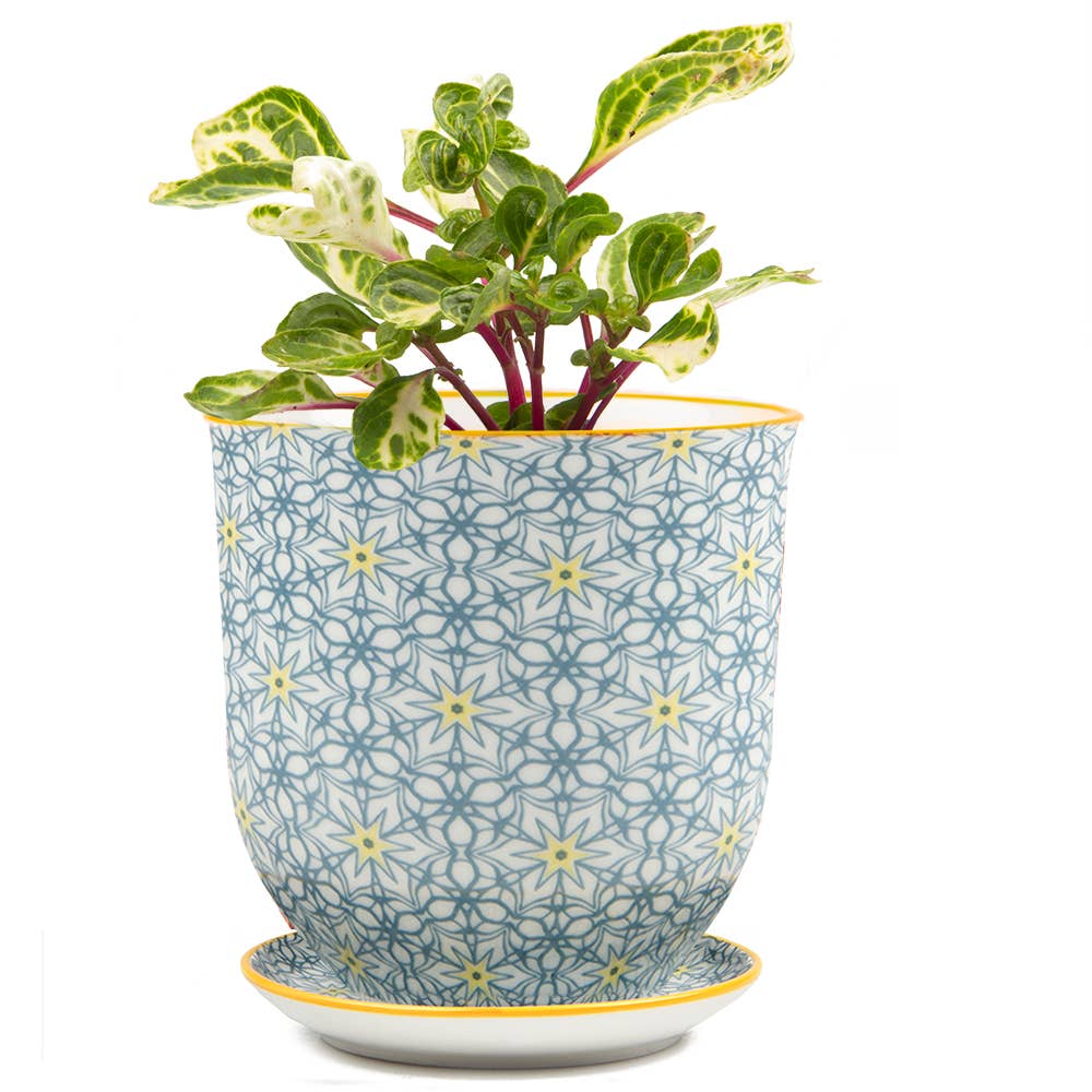 Chive UK – Großhandel Blumentopf – Liberte 3 - Keramik-Blumentopf mit Untersetzer und Abflussloch27