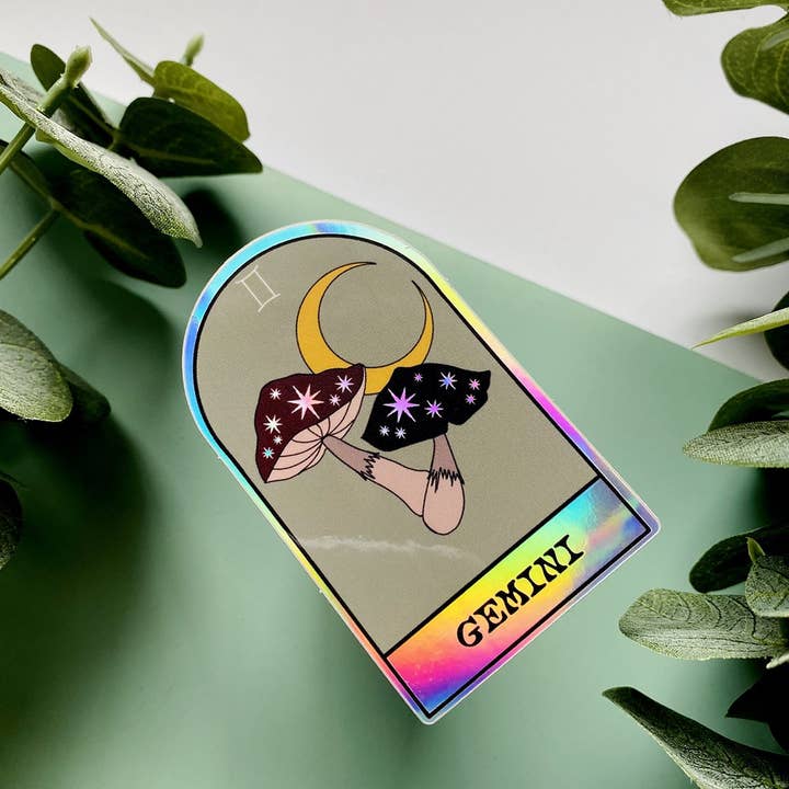 Ark Made - Wholesale Sticker - Gemini Zodiac Holographic Sticker1