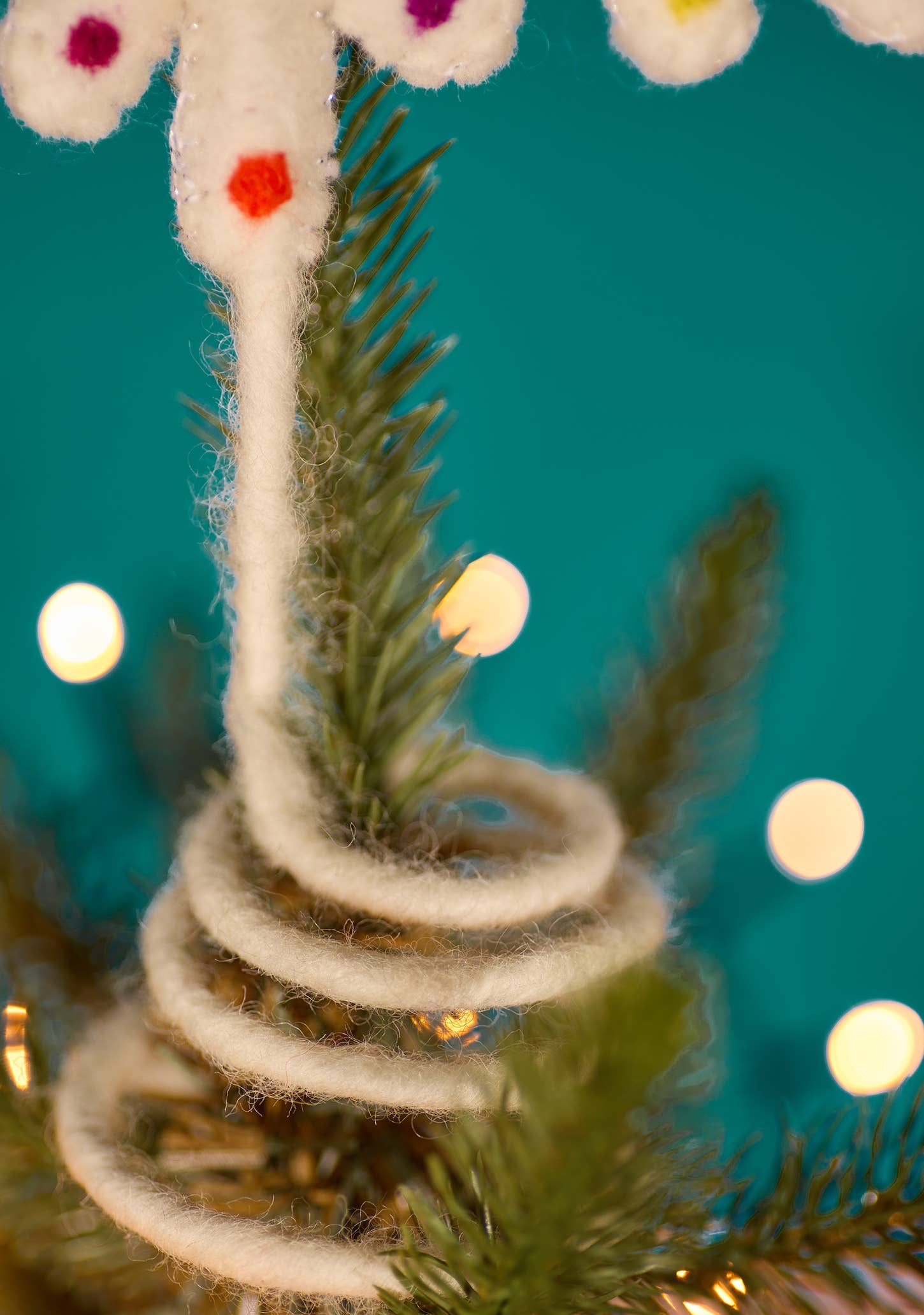 Namaste - Wholesale Tree Topper - Dotty Rainbow Snowflake Tree Topper2