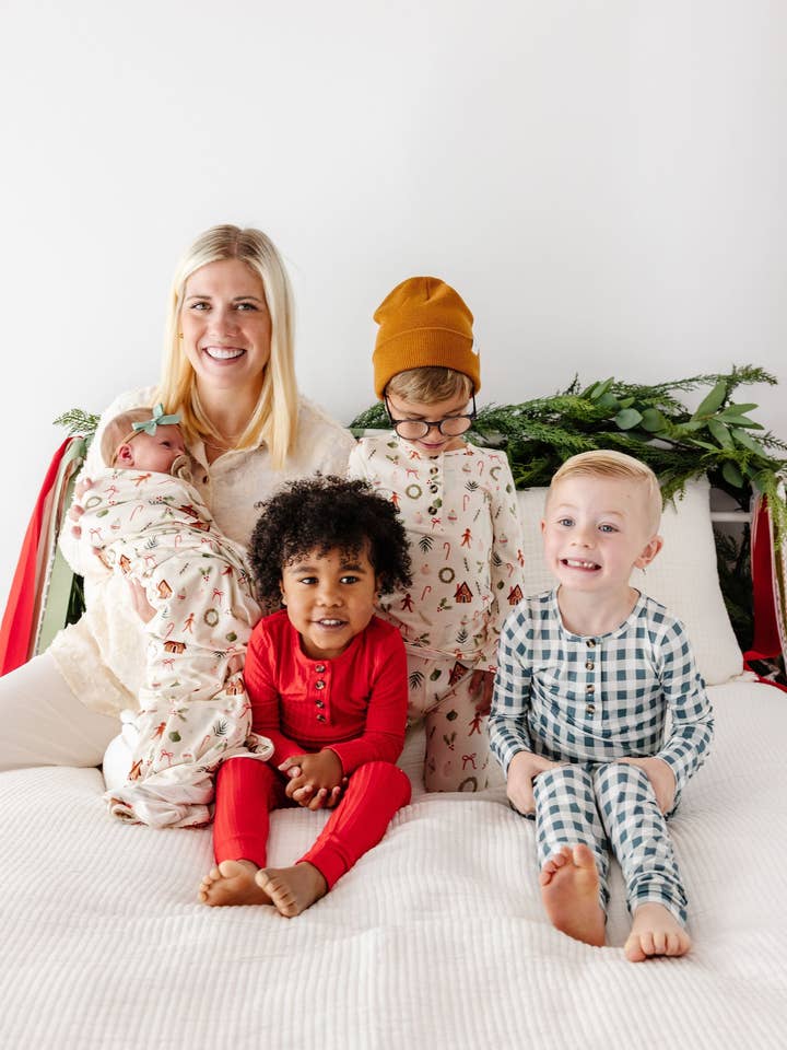 Lou Lou & Company - Wholesale Sleepwear Set - Kids - Sterling Ribbed Top + Bottoms