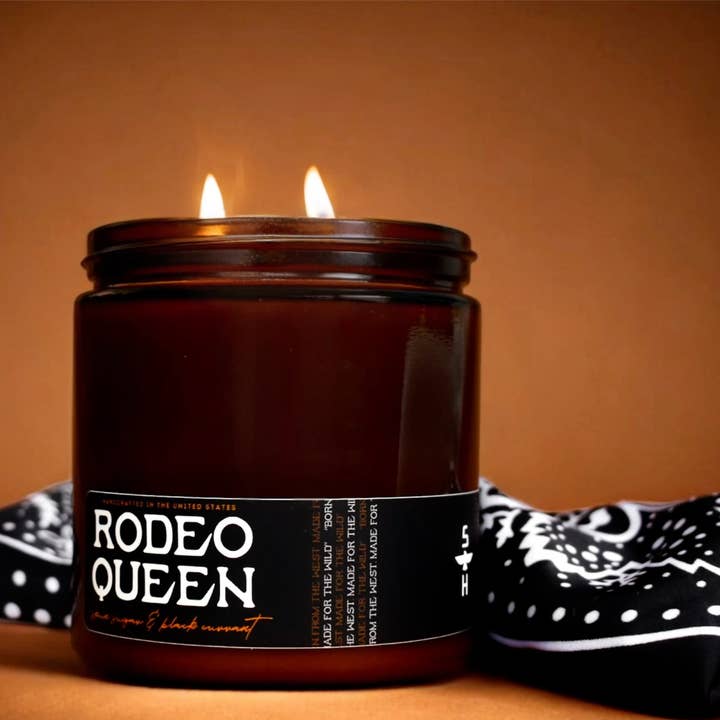 RODEO QUEEN - Black Currant & Spun Sugar Candle for wholesale by Seventh House Candle