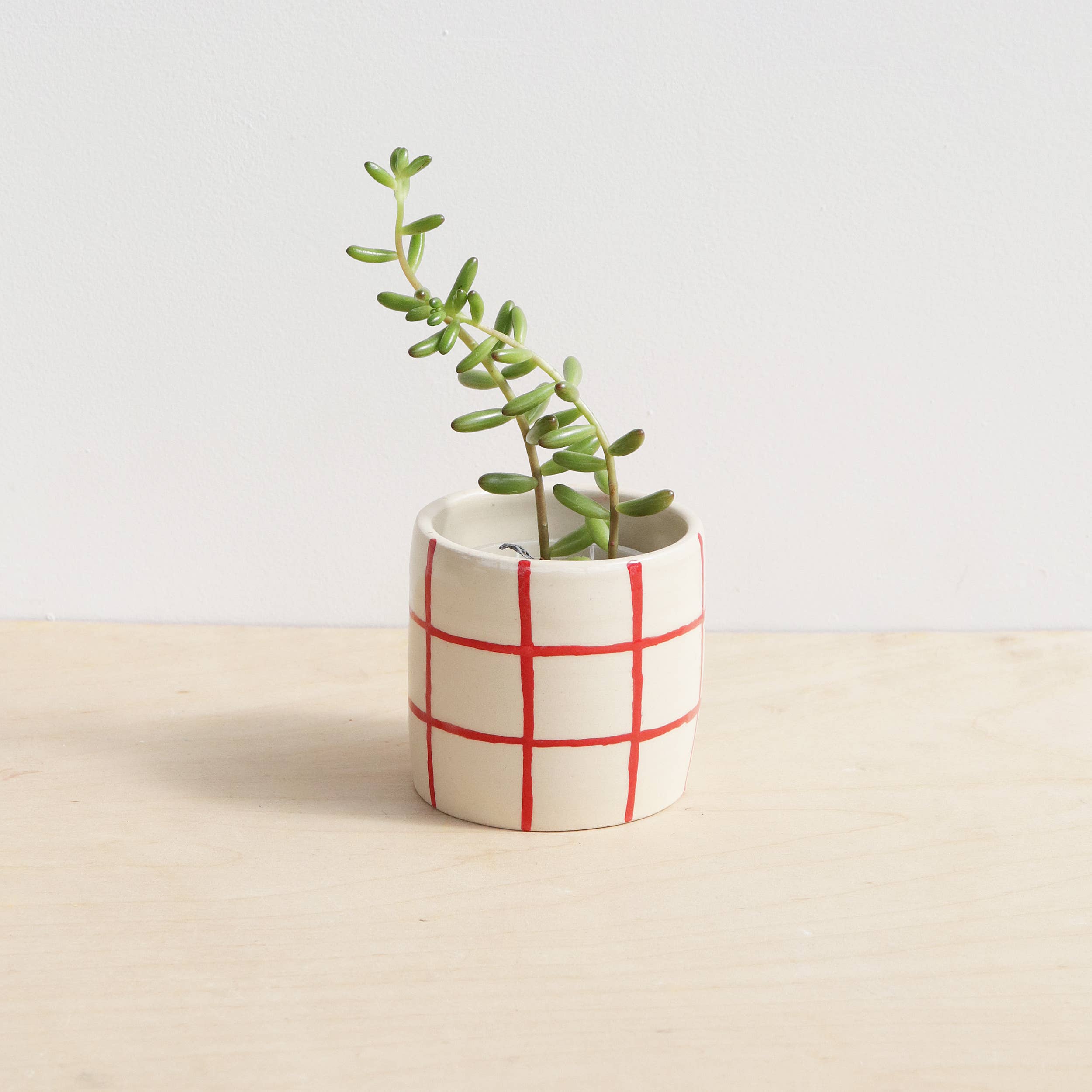 Nightshift Ceramics - Wholesale Plant Pot - Small Ceramic Planter - Grid