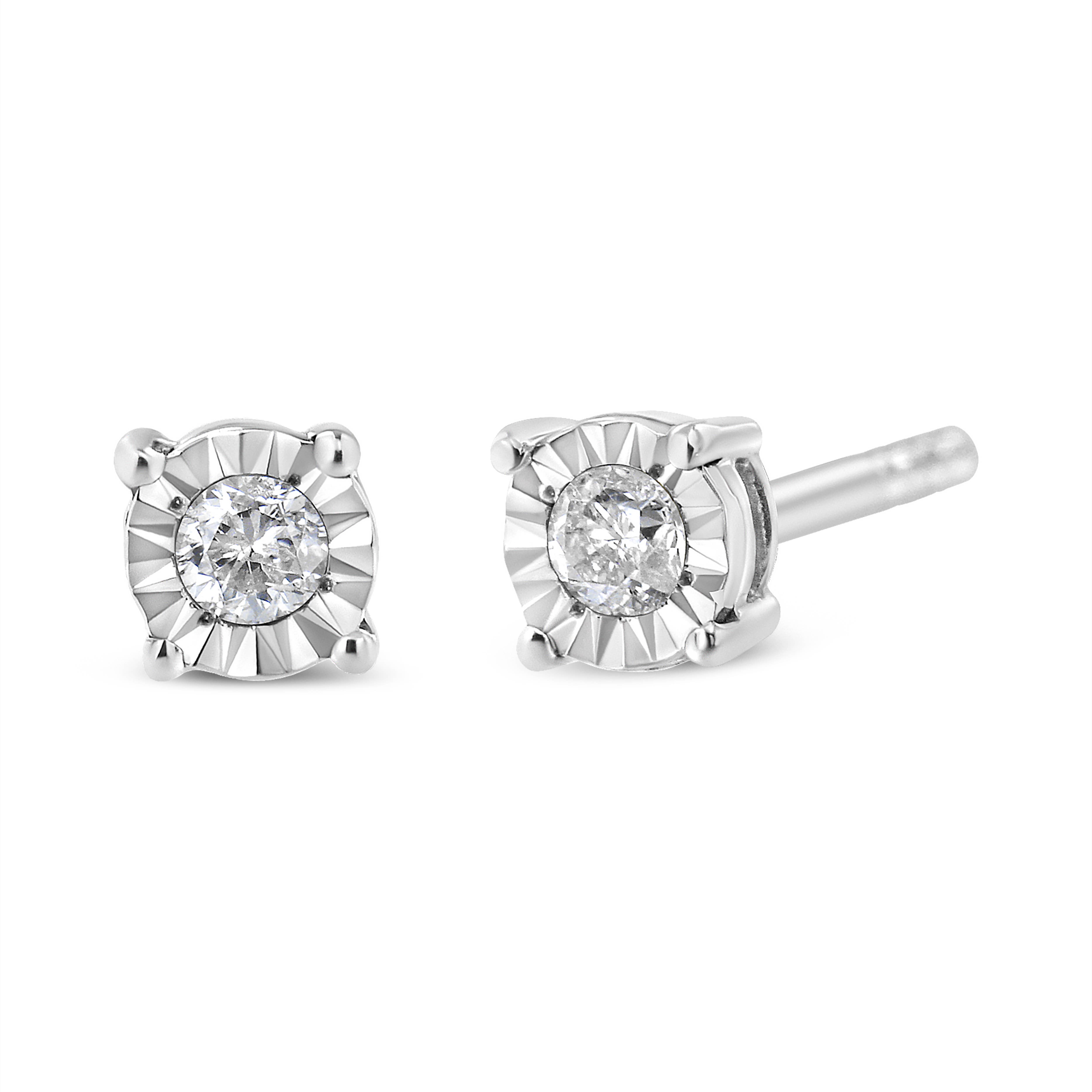Infinite Jewels - Wholesale Stud/Post Earrings - Diamond Stud Earring in Sterling Silver3