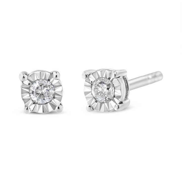 Infinite Jewels - Wholesale Stud/post earrings - Diamond Stud Earring in Sterling Silver4
