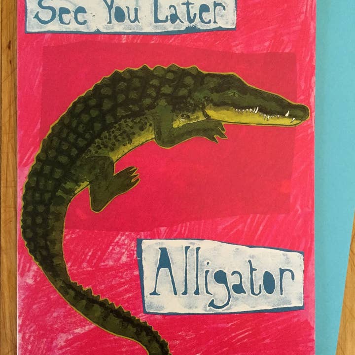 Sunde White Industries - Vendita all'ingrosso Biglietti di auguri generici - Biglietto di auguri Allligator