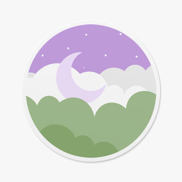 Subtle Genderqueer Pride Vinyl Sticker for closeted LGBTQIA+ for wholesale by Sleepy Unicorn Studio