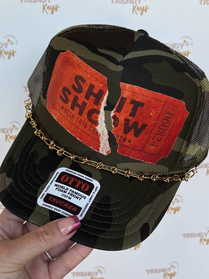 Ticket to the Sh!t Show Trucker Hat for wholesale by TrendyKeys