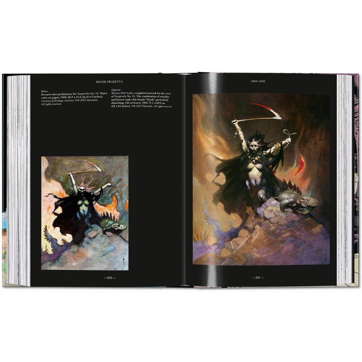 TASCHEN America - Wholesale Arts & Entertainment - The Fantastic Worlds of Frank Frazetta. 45th Ed. (German, French, English)8