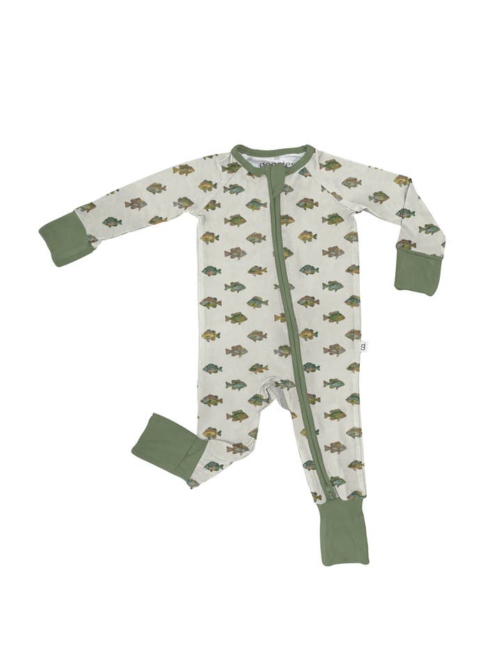 Goosies - Wholesale Sleepsuit - Baby - Lake Fish - Convertible Zip PJs