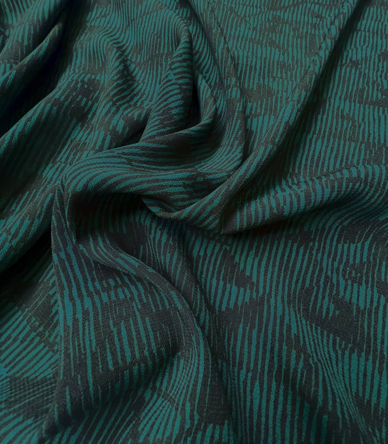 COUSETTE - Wholesale Stofrol - Viscose crêpe stof - Sortilège Mystic Green3