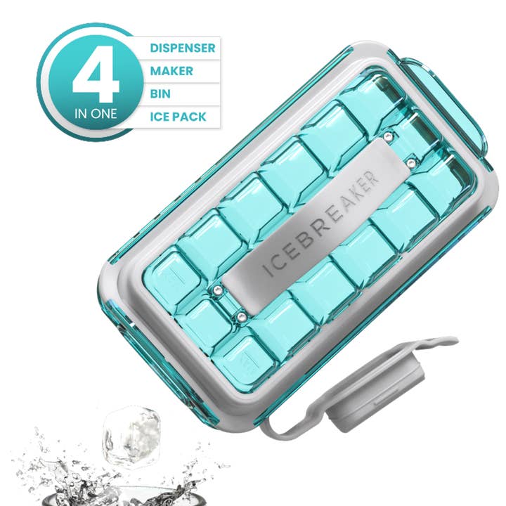 ICEBREAKER NORDIC® – wholesale Ice tray/mould – ICE CUBE TRAY ICEBREAKER POP 2.0, Clear Water Blue 4-in-1