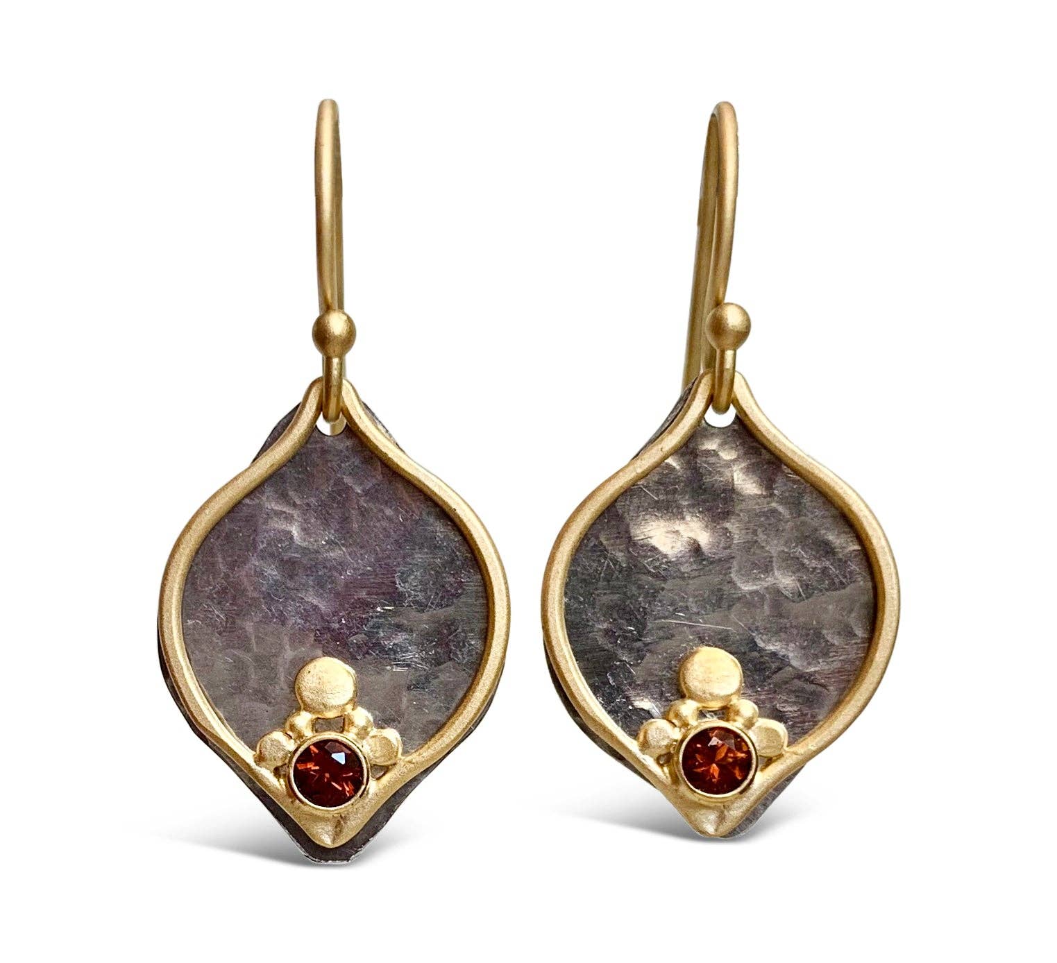 Austin Titus Studio - Wholesale Dangle Earrings - Two Toned Plum Earrings0