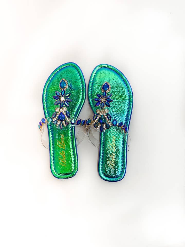 Style Sapphire - Wholesale Sandals - Women's - Iridescent Crystal Sandals