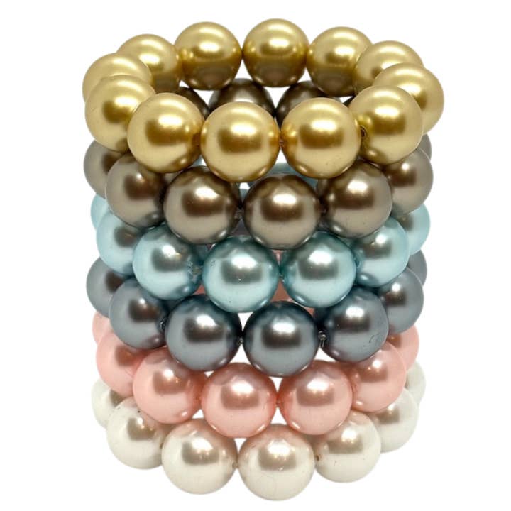 Deborah Grivas Designs - Wholesale Beaded Bracelet - Burgundy Bubble Pearl Bracelet2