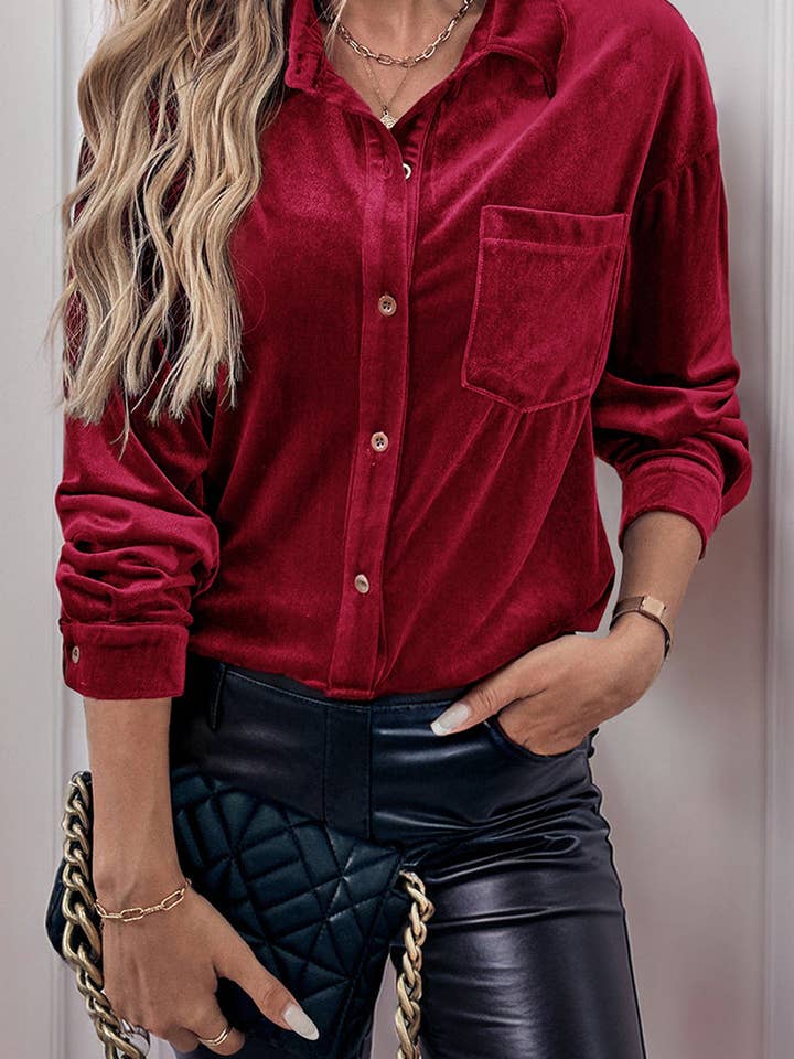 Mccolin - Wholesale Button Down Shirt - Women's - Button-Up Long Sleeve Shirt