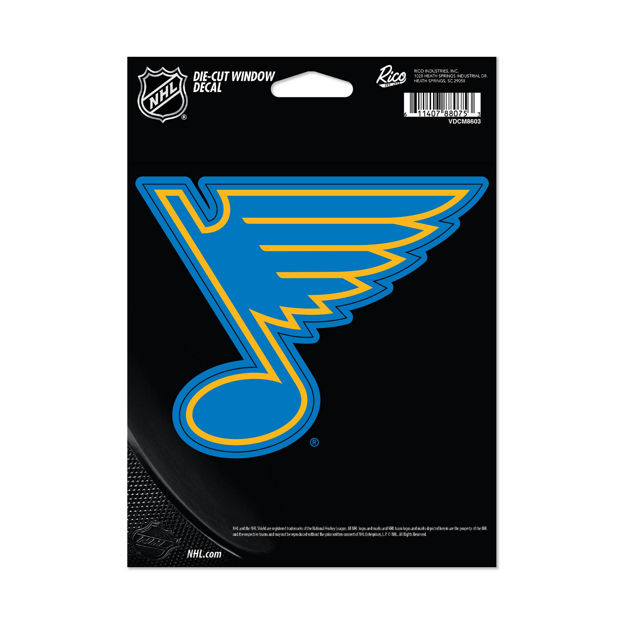 Rico Industries - Wholesale Car Decorative Charm - Unisex - NHL Hockey St. Louis Blues Standard Medium Die Cut Decal0