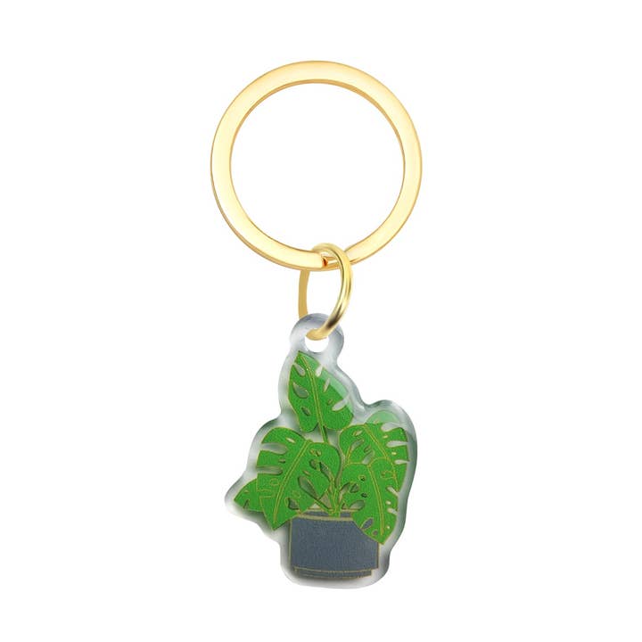 Real Sic - Venta al por mayor Llavero - Unisex - Llavero acrílico Monstera Plant, inspirado en la naturaleza, Plant Mom0