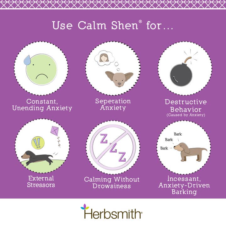 Herbsmith - Wholesale Pet Supplement - Cat/Dog - Calm Shen - Long-Term Calming Supplement for Dogs and Cats5