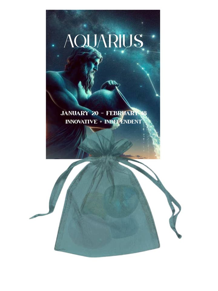 Sacs du Zodiaque Cartés - Verseau pour la vente par Serenity + Sol