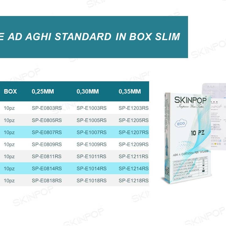 SKINPOP - Wholesale Tattoo Ointment/Care - SKINPOP ECO TATTOO NEEDLE CARTRIDGES 10pcs CARTRIDGE TATTOO RL3