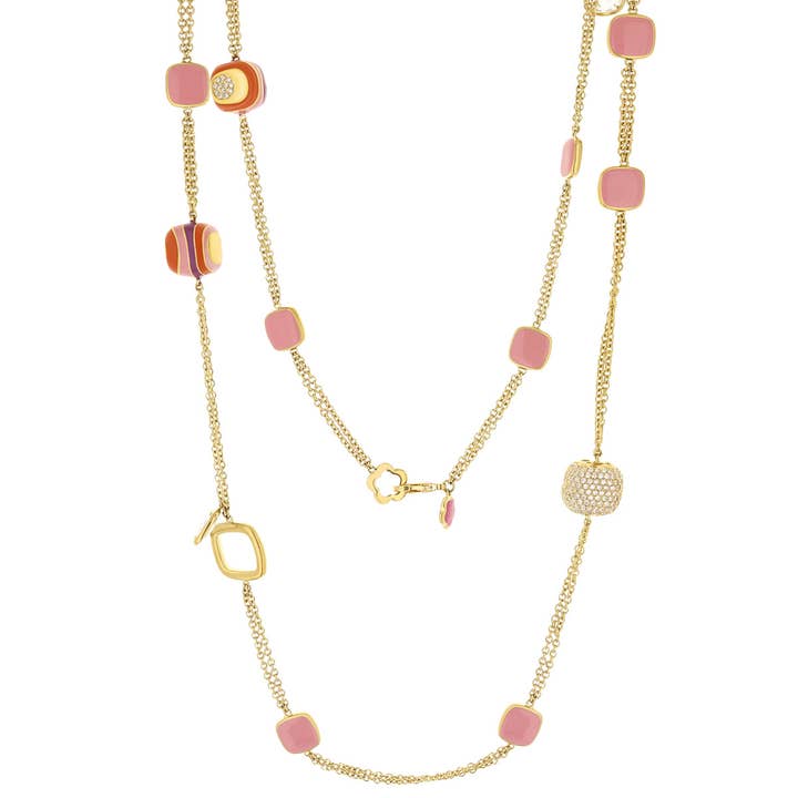 Stripes of Pave Necklace for wholesale by Lauren G Adams