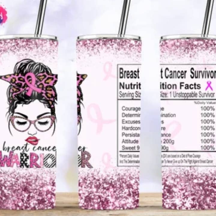 BICCHIERE PER CANCRO AL SENO DA 20 once per la vendita all'ingrosso da parte di Jaybird Boutique Co.