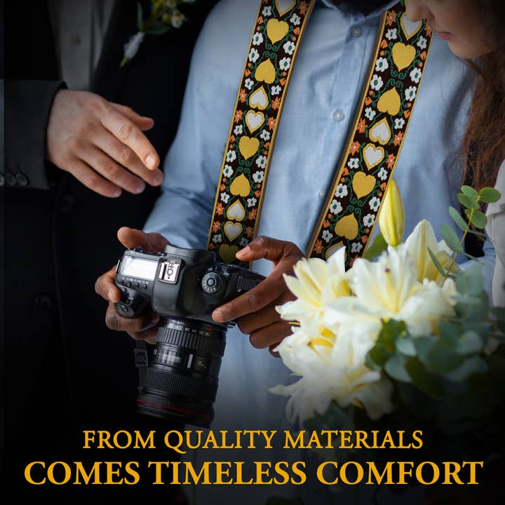 Gradzo - Wholesale Camera Strap - Custom Embroidery Camera Strap - Hearts Camera Strap4