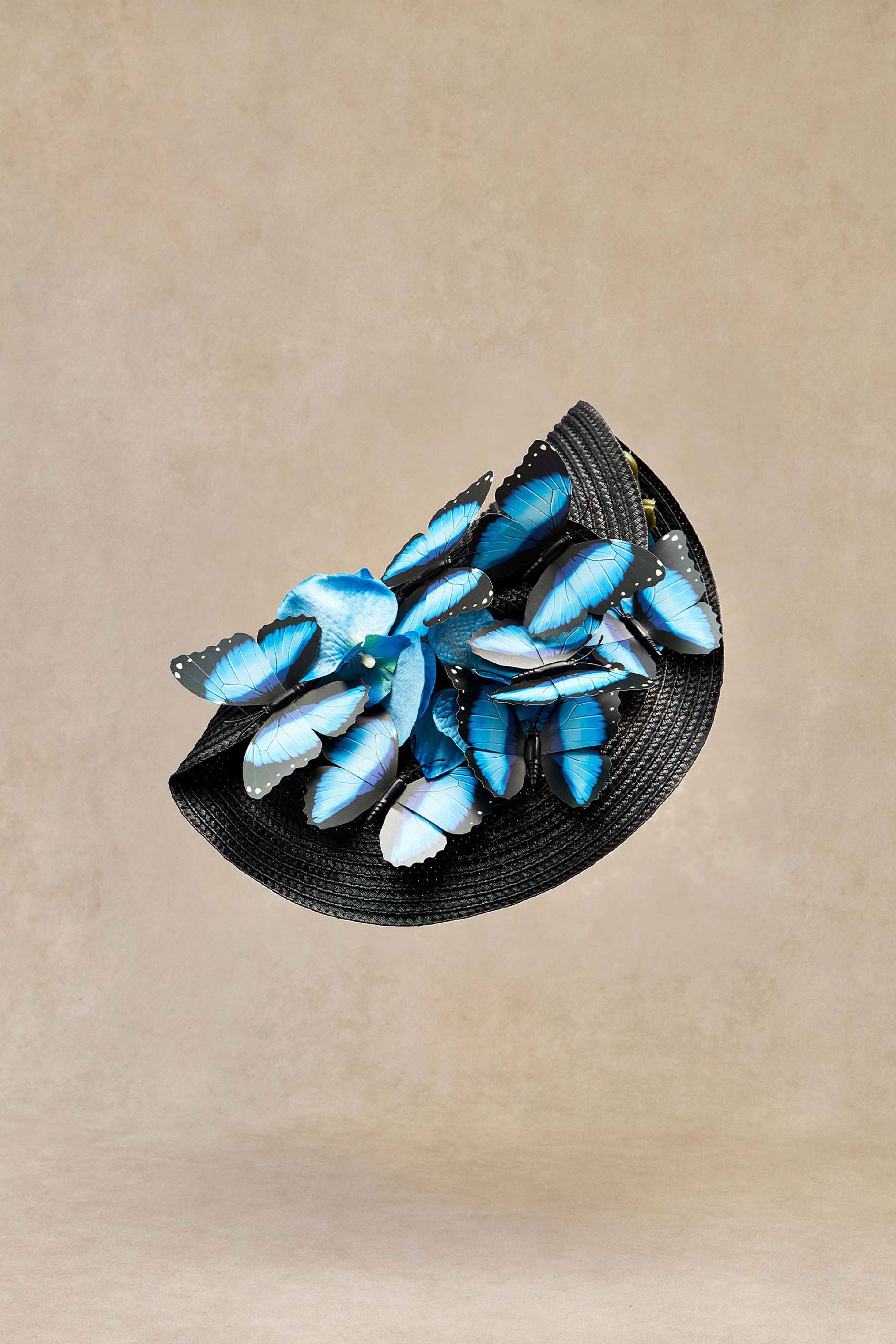 BABEYOND - Vendita all'ingrosso Fascinator - Donna - Fascinator a Tesa Larga Butterfly Derby4