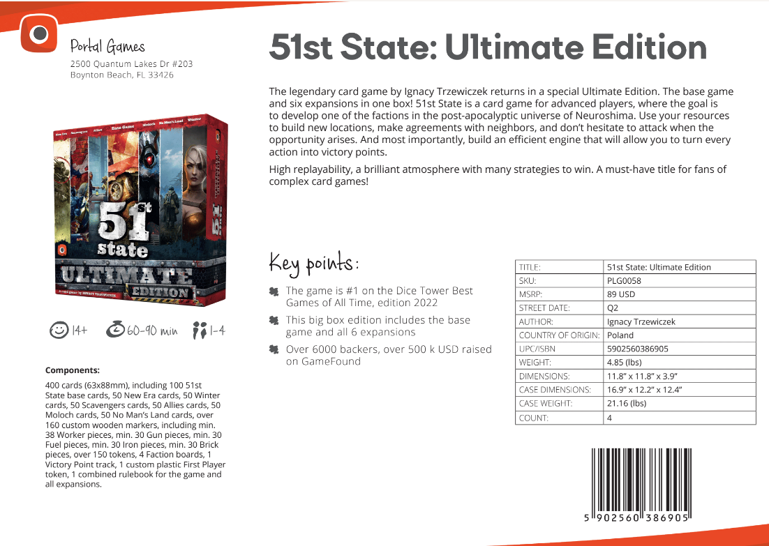 QMDirect - Wholesale Card Game - 51st State: Ultimate Edition78