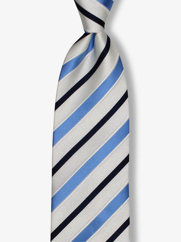 Klassieke traditionele blauwe gestreepte stropdas voor wholesale door GoTie