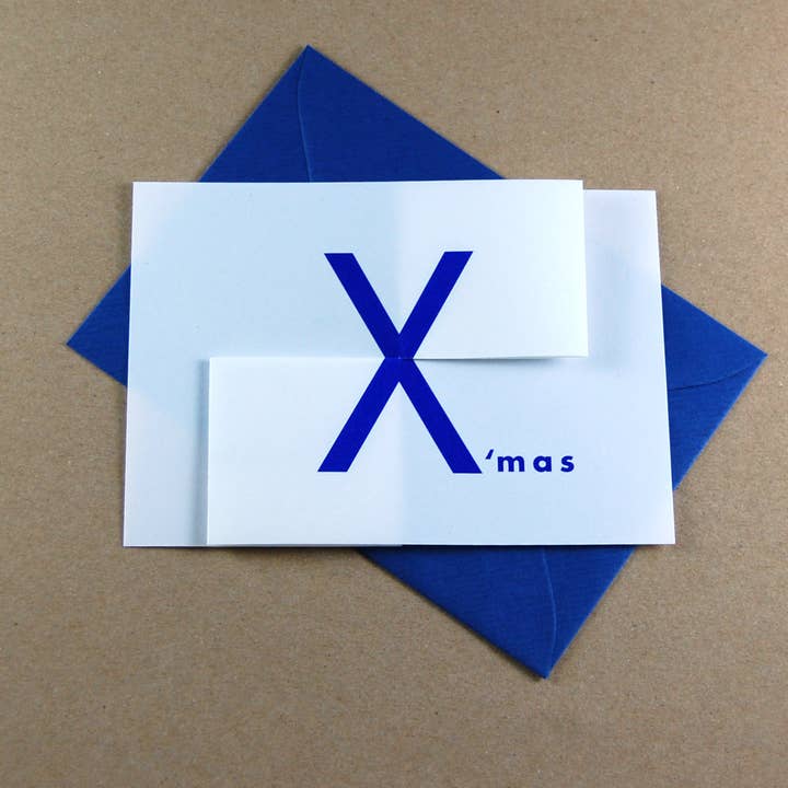 10 Weihnachtskarten Mit Umschlägen: Merry X´Mas für den Großhandel von Kettcards