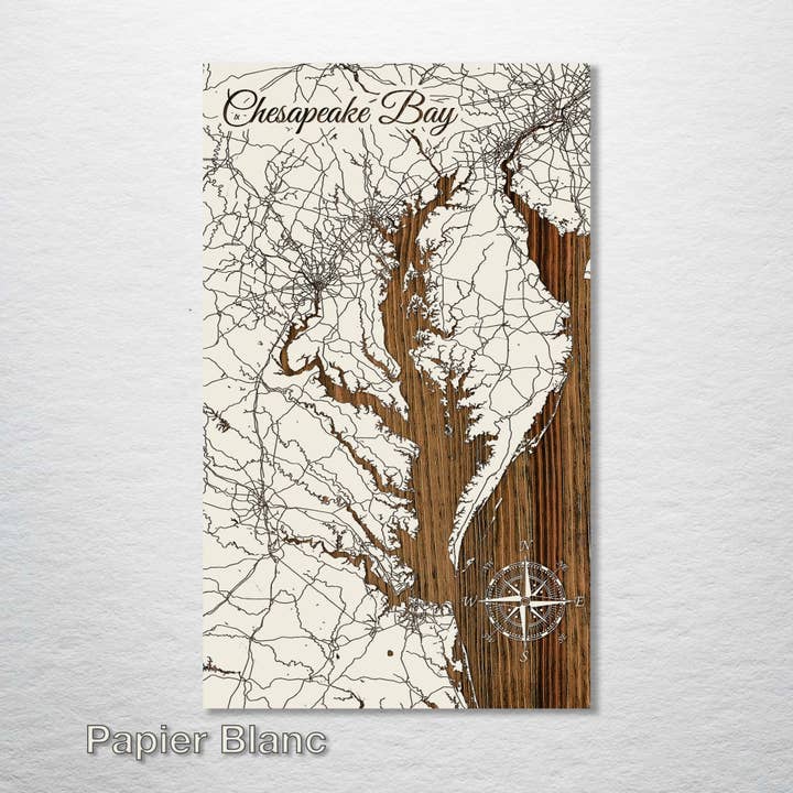 Fire & Pine - Wholesale Map - Maryland: Chesapeake Bay Map