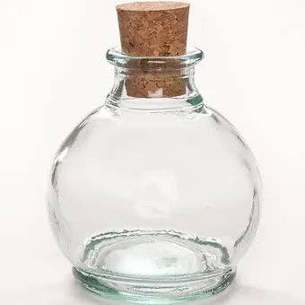 Jarapa – wholesale Decorative jar – Recycled glass 10cm Bottles in 3 Shapes4