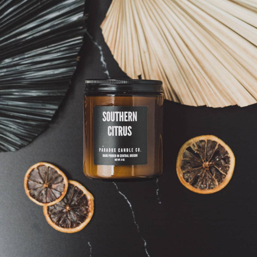 Paradox Candle Co. - Wholesale Jar/Filled Candle - SOUTHERN CITRUS CANDLE 8OZ2