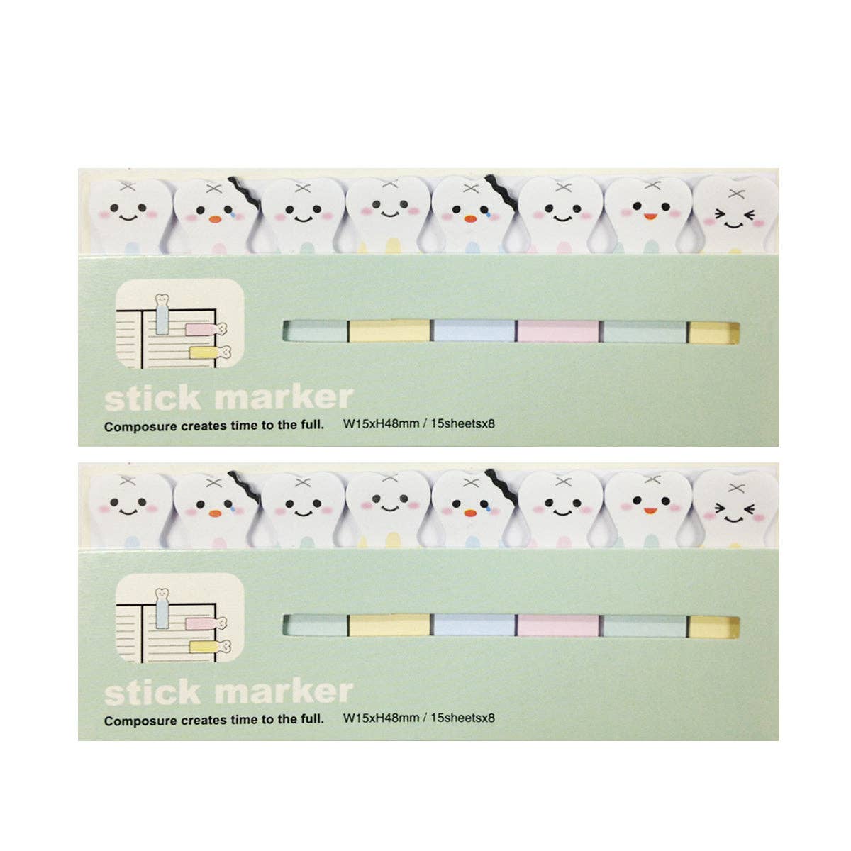 Wrapables.com - Wholesale Bookmark - Wrapables Bookmark Flag Tab Sticky Markers (Set of 2)13